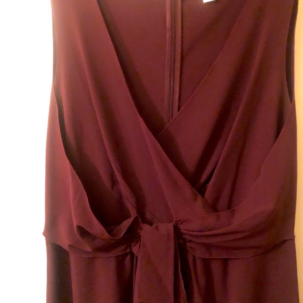 Loft sleeveless eggplant colored dress! Worn once!